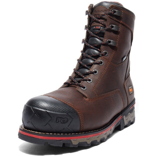 Timberland Pro Men's Boondock 8" Composite Toe Waterproof Work Boot -Brown- TB1A128P214 - Overlook Boots