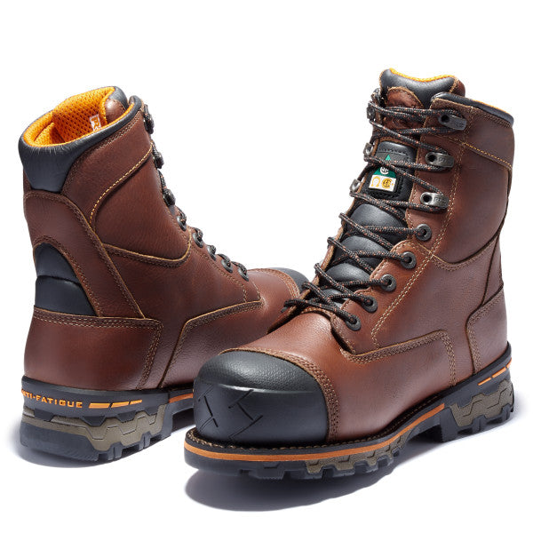 Timberland Pro Men's Boondock 8" Composite Toe Waterproof Work Boot -Brown- TB189646214 - Overlook Boots