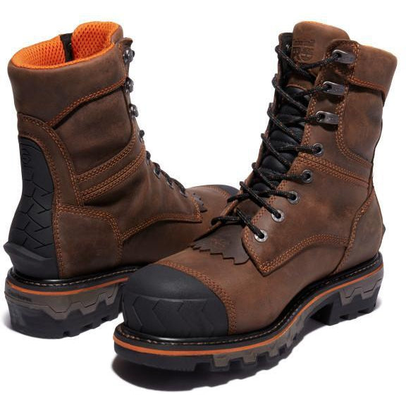 Timberland Pro Men's Boondock Heavy Duty Composite Toe Waterproof 400G Logger Work Boot - TB1A28SB214 - Overlook Boots