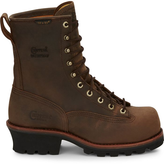Chippewa Men's Paladin 8" Steel Toe Waterproof 400G Ins Logger Work Boot - 73103 - Overlook Boots