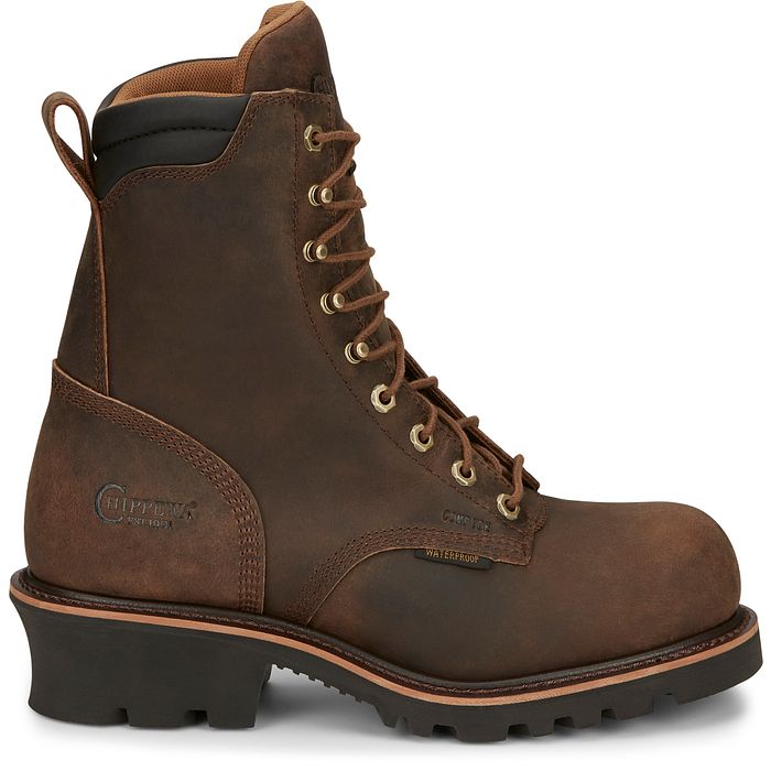 Chippewa Men's Valdor 8" Composite Toe Waterproof 400G Ins Logger Work Boot - 73238 - Overlook Boots
