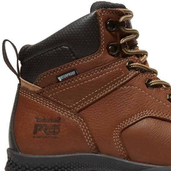 Timberland Pro Women's Titan Evolution 6" Composite Toe Waterproof Work Boot- Brown- TB1A5P1A214 - Overlook Boots