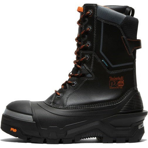 Timberland Pro Men's Pac Max 10" Composite Toe Waterproof Puncture Resistant Work Boot- Black- TB1A5QXJ001 - Overlook Boots
