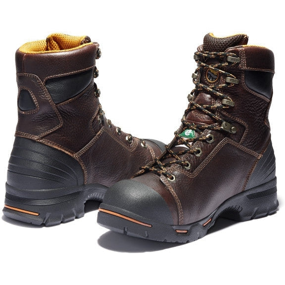 Timberland PRO Men's Endurance 8" Steel Toe Work Boot Brown TB152561214 - Overlook Boots