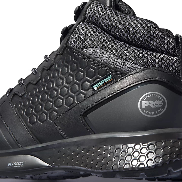 Timberland Pro Women's Reaxion Composite Toe Waterproof Work Boot Black TB0A21QA001 - Overlook Boots