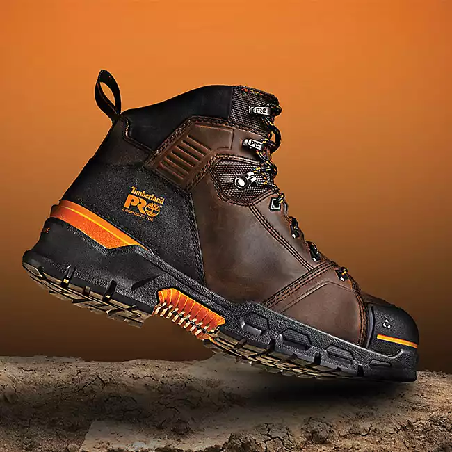 Timberland Pro Men's Endurance Evolution 6" Composite Toe Waterproof Work Boot -Brown- TB0A5YXU214 - Overlook Boots