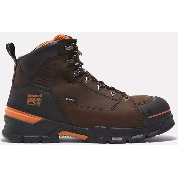 Timberland Pro Men's Endurance Evolution 6" Composite Toe Waterproof Work Boot -Brown- TB0A5YXU214 7 / Medium / Brown - Overlook Boots