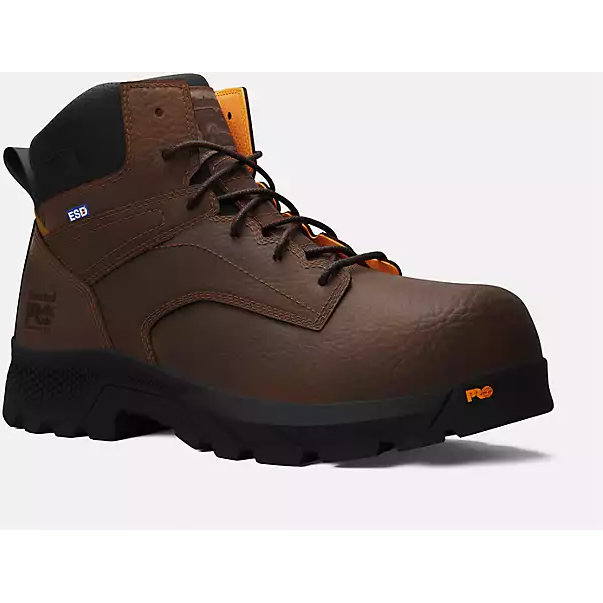Timberland Pro Men's Titan Ev 6" Composite Toe Work Boot -Brown- TB0A61PF214 - Overlook Boots