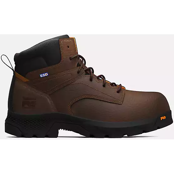 Timberland Pro Men's Titan Ev 6" Composite Toe Work Boot -Brown- TB0A61PF214 7 / Medium / Brown - Overlook Boots