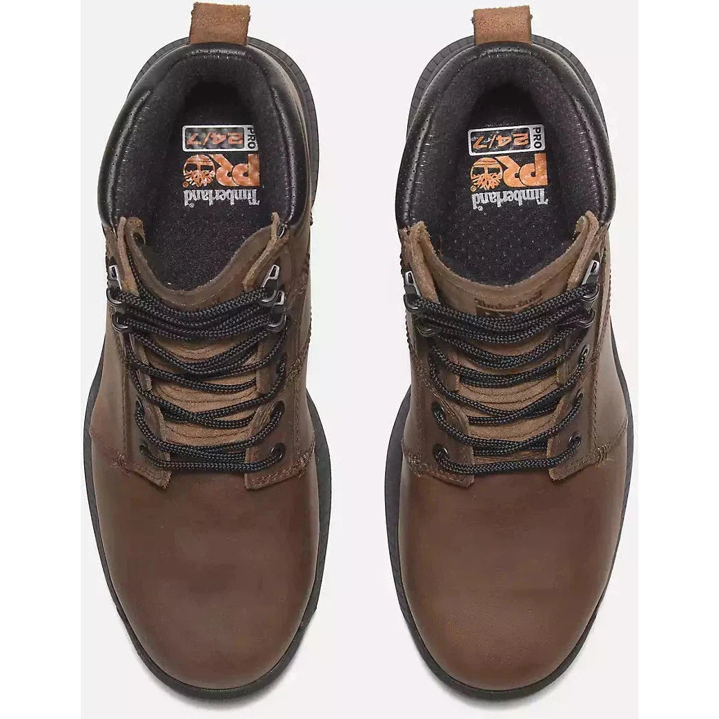 Timberland Pro Men's Montauk 6" Steel Toe Work Boot Brown- TB0A66D3EM4 - Overlook Boots