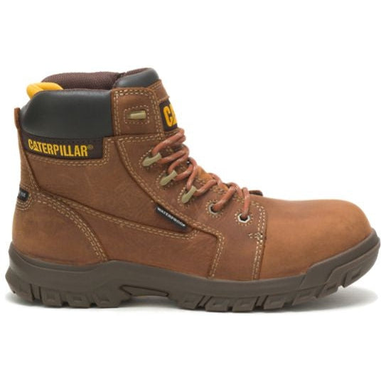 CAT Women's Resorption Waterproof Composite Toe Work Boot - Brown - P91392 5 / Medium / Brown - Overlook Boots
