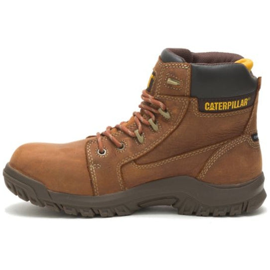 CAT Women's Resorption Waterproof Composite Toe Work Boot - Brown - P91392 - Overlook Boots