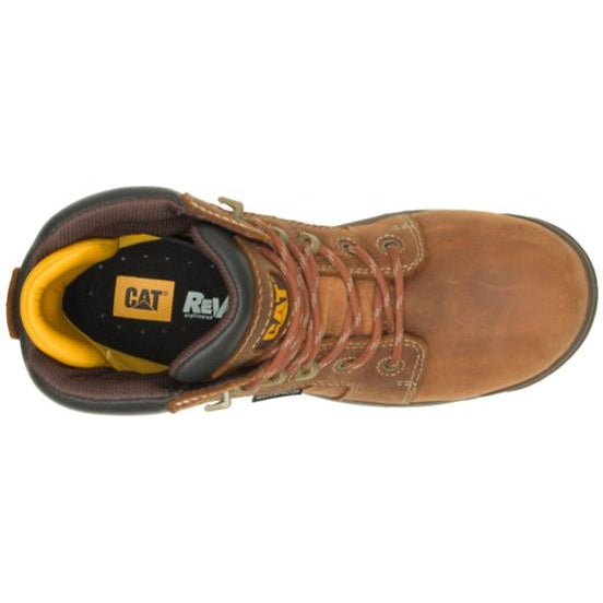 CAT Women's Resorption Waterproof Composite Toe Work Boot - Brown - P91392 - Overlook Boots