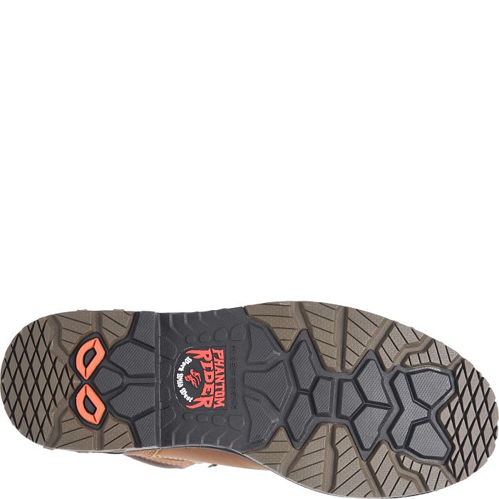 Phantom Rider Men's Piston 8" Comp Toe Waterproof Lace Up Work Boot - Brown - PH5018 - Overlook Boots