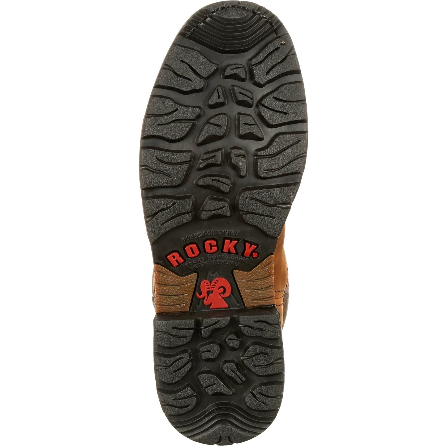 Rocky Men's Ride 10" Waterproof 200G Ins Wellington Work Boot- Brown- FQ0002867 - Overlook Boots