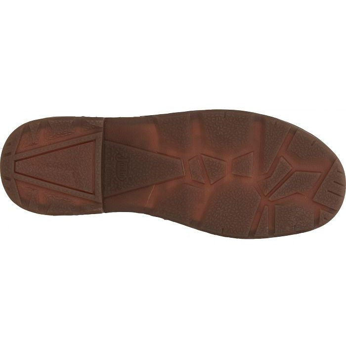 Justin Men's Resistor 11" Composite Toe Waterproof Western Work Boot- Brown- CR4007 - Overlook Boots