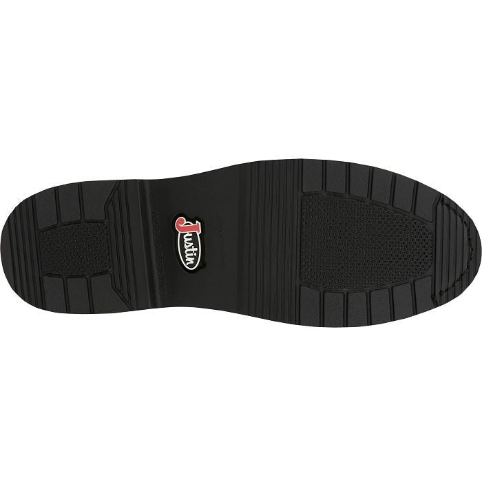 Justin Men's Round Up 10" Waterproof Western Work Boot -Brown- OW6604 - Overlook Boots