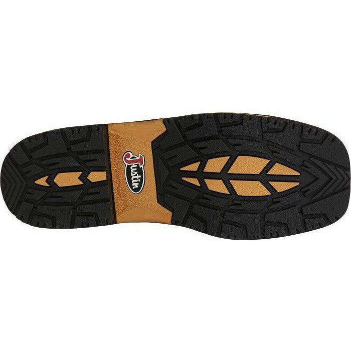 Justin Men's Joist 11" Waterproof Western Work Boot -Brown- SE4624 - Overlook Boots