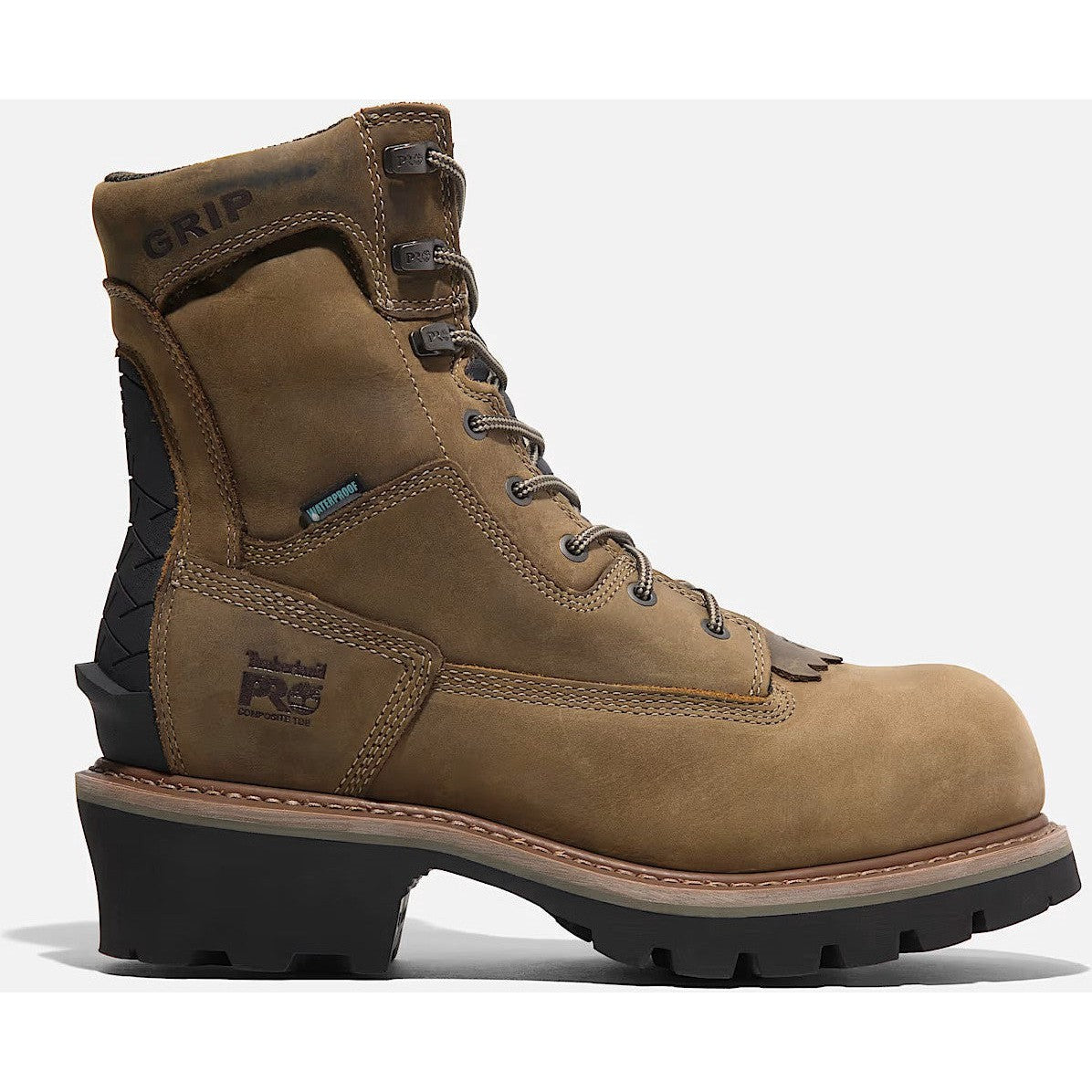 Timberland Pro Men's Evergreen Logger Composite Toe Logger Work Boot- Brown- TB1A28QQ214 7 / Medium / Brown - Overlook Boots