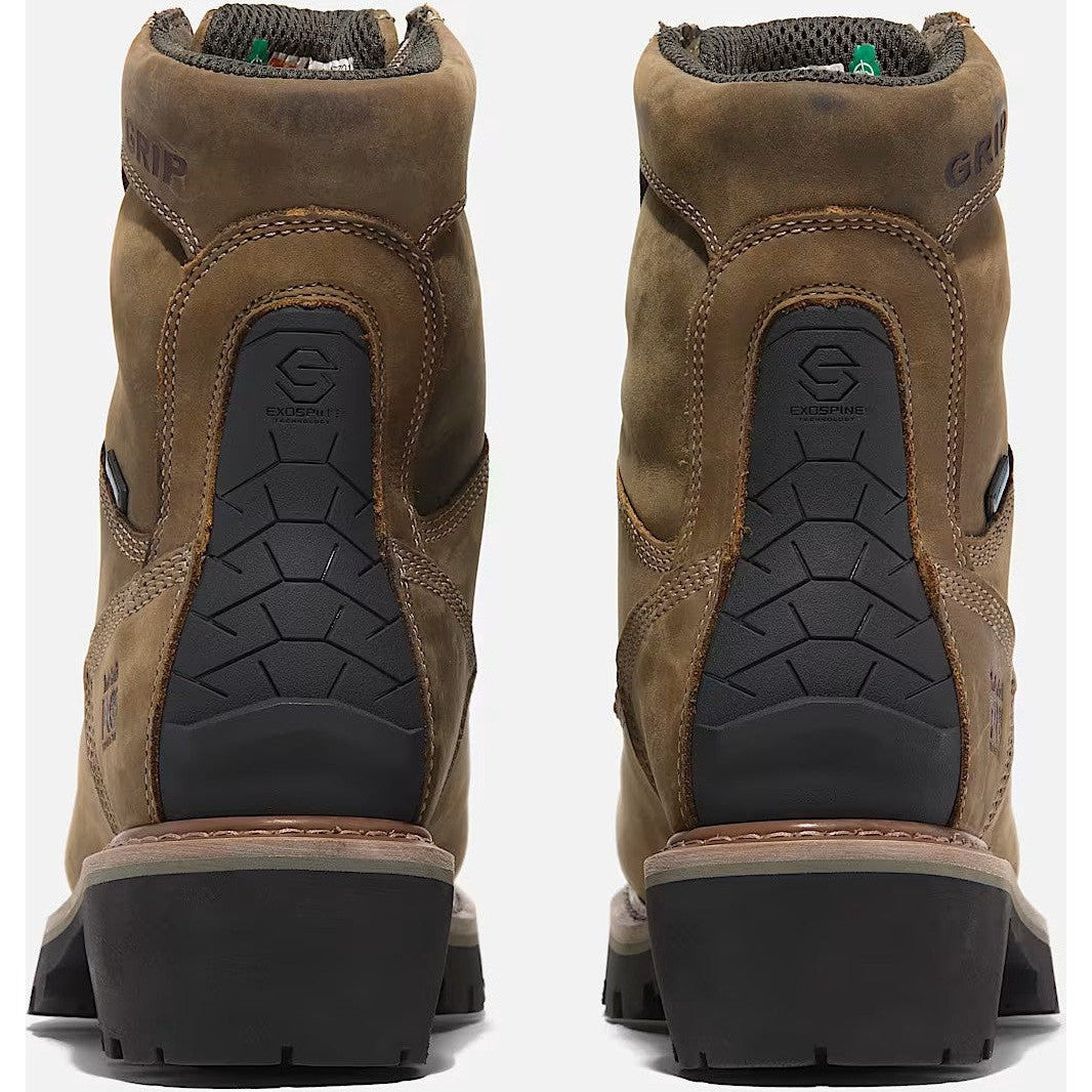 Timberland Pro Men's Evergreen Logger Composite Toe Logger Work Boot- Brown- TB1A28QQ214 - Overlook Boots