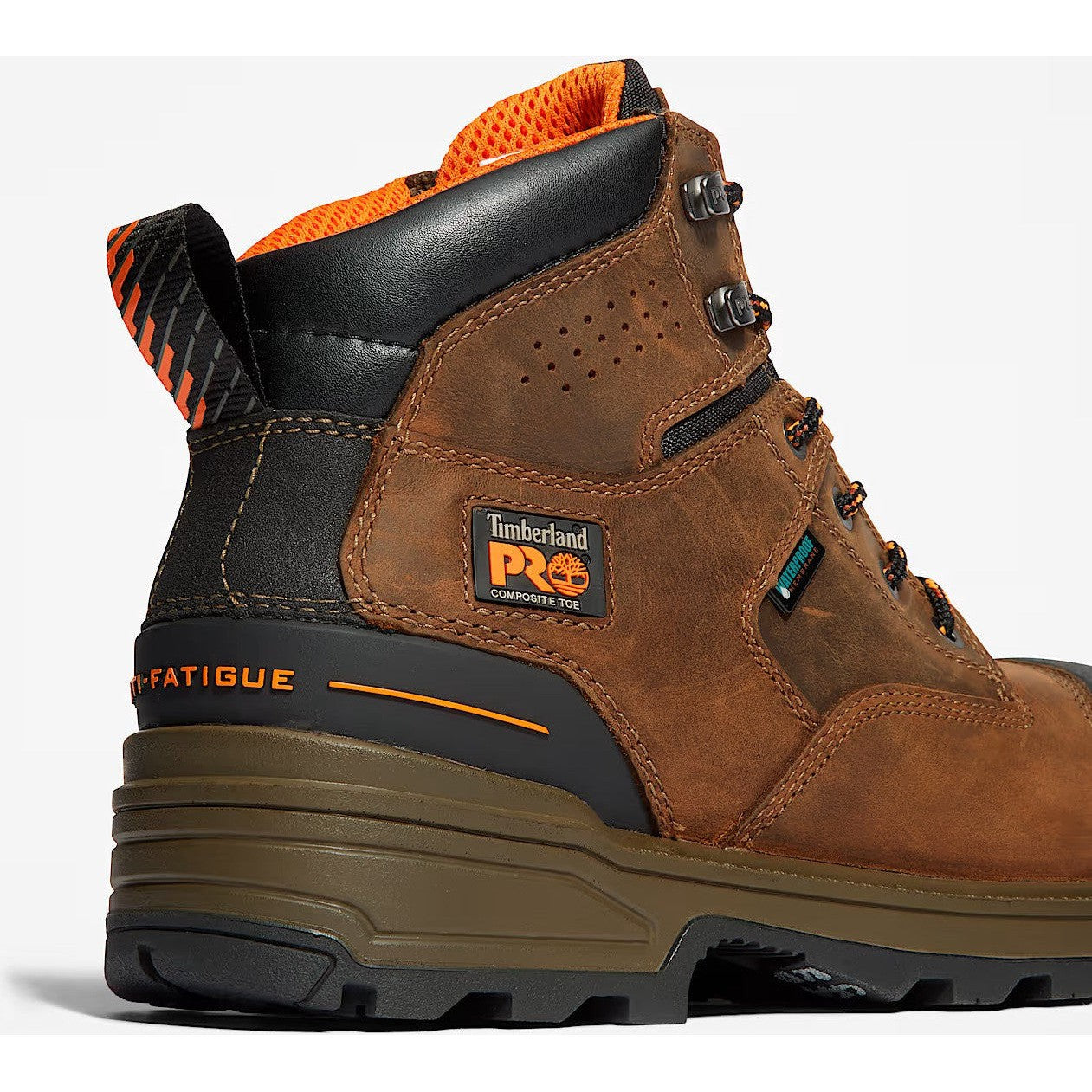 Timberland Pro Men's Magnitude 6" Composite Toe Waterproof Work Boot- Brown- TB1A42ZY214 - Overlook Boots