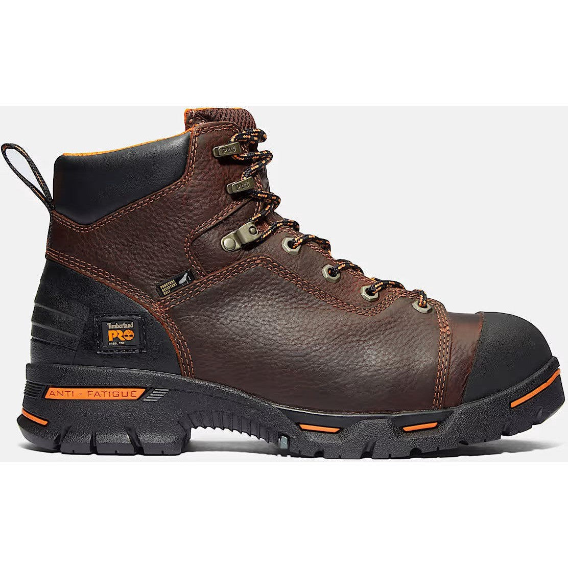 Timberland Pro Men's Endurance 6" Steel Toe Waterproof Work Boot- Brown- TB152562214 7 / Medium / Brown - Overlook Boots