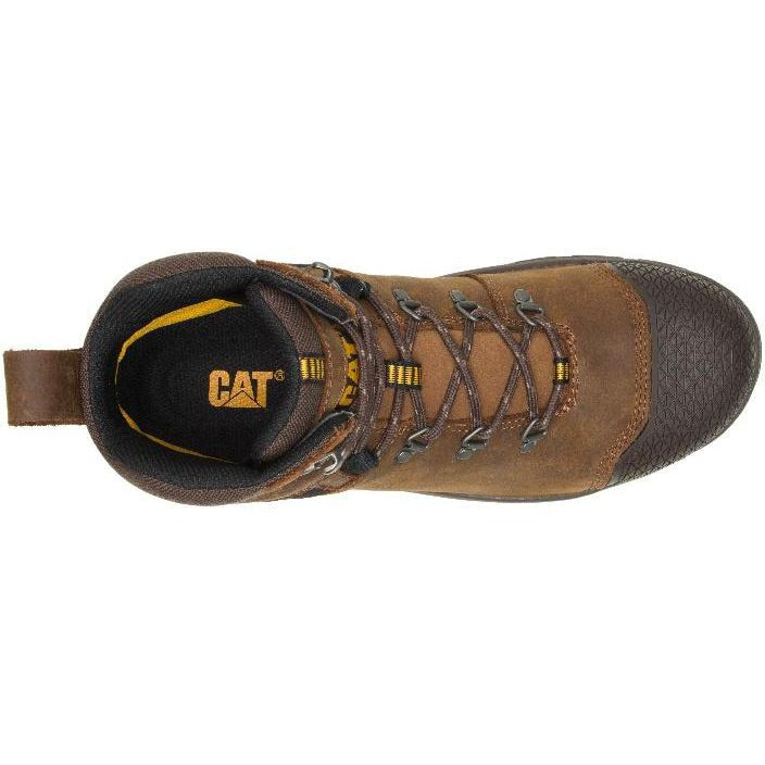 CAT Men's Accomplice X Steel Toe Waterproof Work Boot - Brown - P91331 - Overlook Boots
