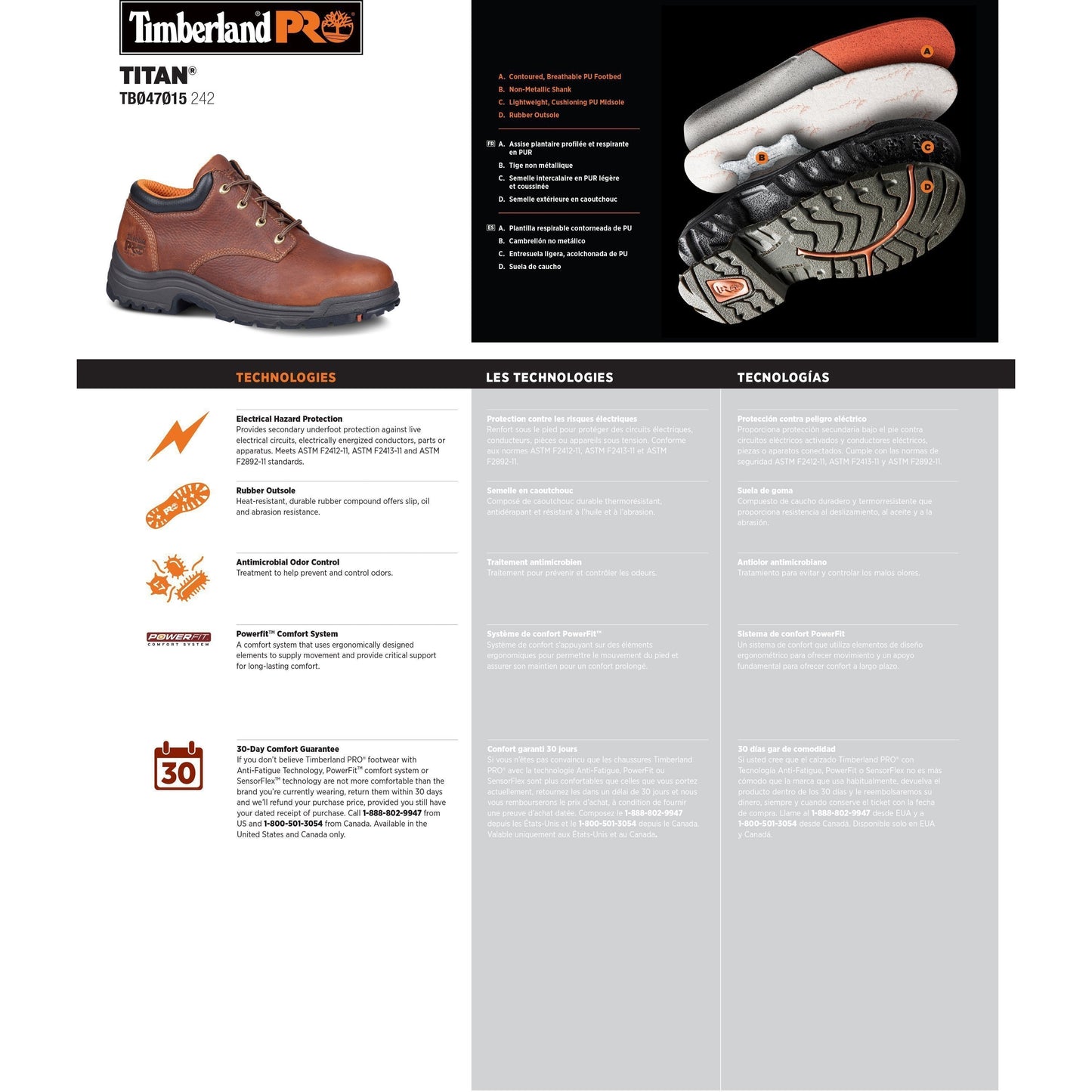 Timberland PRO Men's TiTAN Oxford Soft Toe Work Shoe- TB047015242 - Overlook Boots