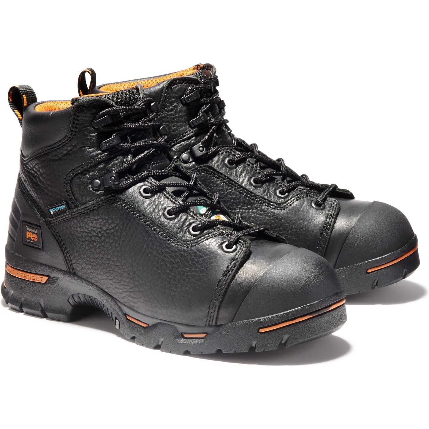 Timberland PRO Men's Endurance 6" Steel Toe Waterproof Work Boot - TB147592001 7 / Medium / Black - Overlook Boots