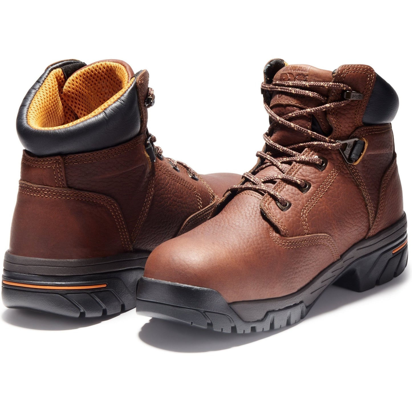 Timberland PRO Men's Helix 6" Alloy Toe Waterproof Work Boot Brown TB185594214 - Overlook Boots