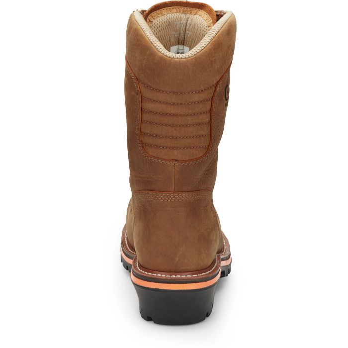 Chippewa Men's Thunderstruck 10" Nano Composite Toe Work Boot Brown- TH1030 - Overlook Boots