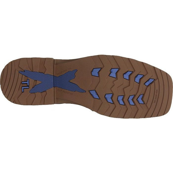 Tony Lama Men's High Range 8" Composite Toe Waterproof Western Work Boot -Brown- TW3430 - Overlook Boots