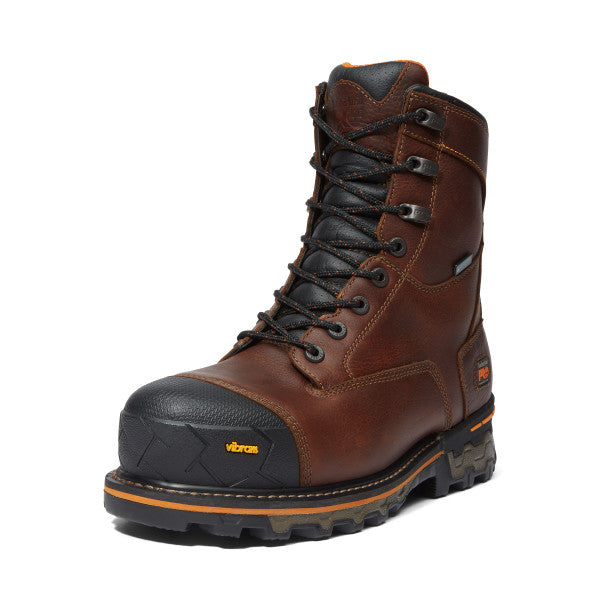 Timberland Pro Men's Boondock 8" Composite Toe Waterproof Work Boot -Brown- TB189646214 - Overlook Boots
