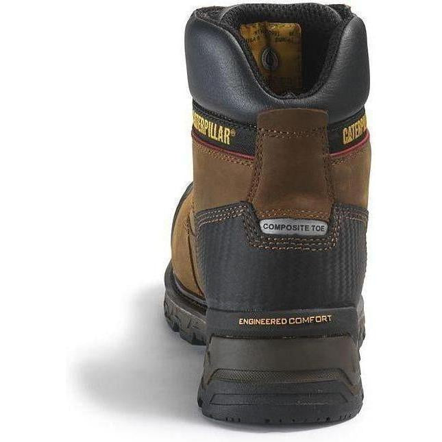 CAT Men's Exavator 6" XL Composite Toe Waterproof Work Boot - Brown - P90991 - Overlook Boots