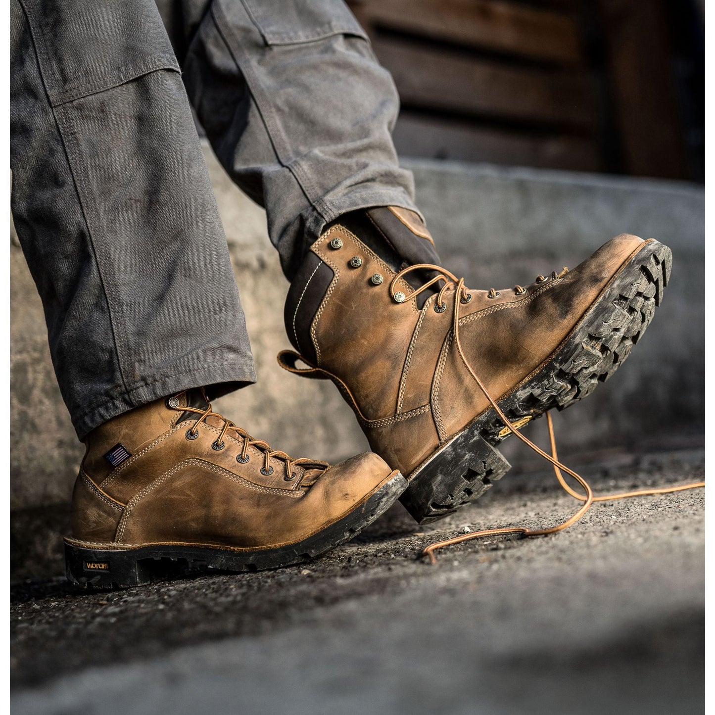 Danner Men's Quarry USA Made 8" Alloy Toe Waterproof Work Boot - Brown - 17317 - Overlook Boots
