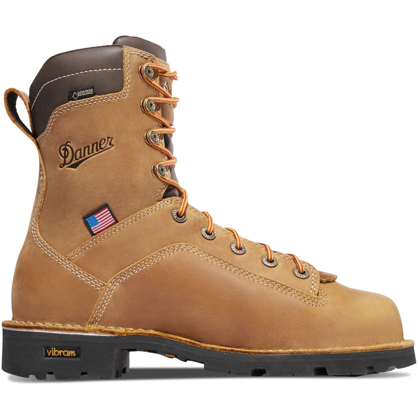Danner Men's Quarry USA Made 8" Alloy Toe Waterproof Work Boot - Brown - 17317 - Overlook Boots
