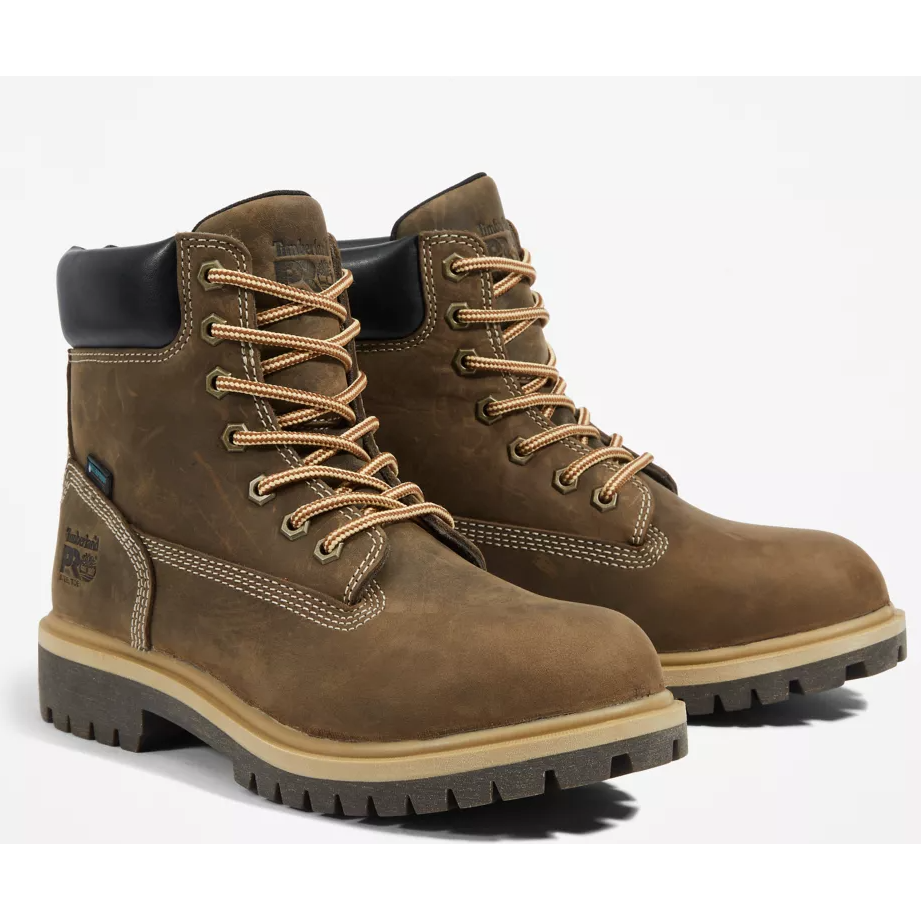 Timberland Pro Women's Direct Attach 6" Waterproof Work Boot -Brown- TB1A2QX7214 5.5 / Medium / Brown - Overlook Boots