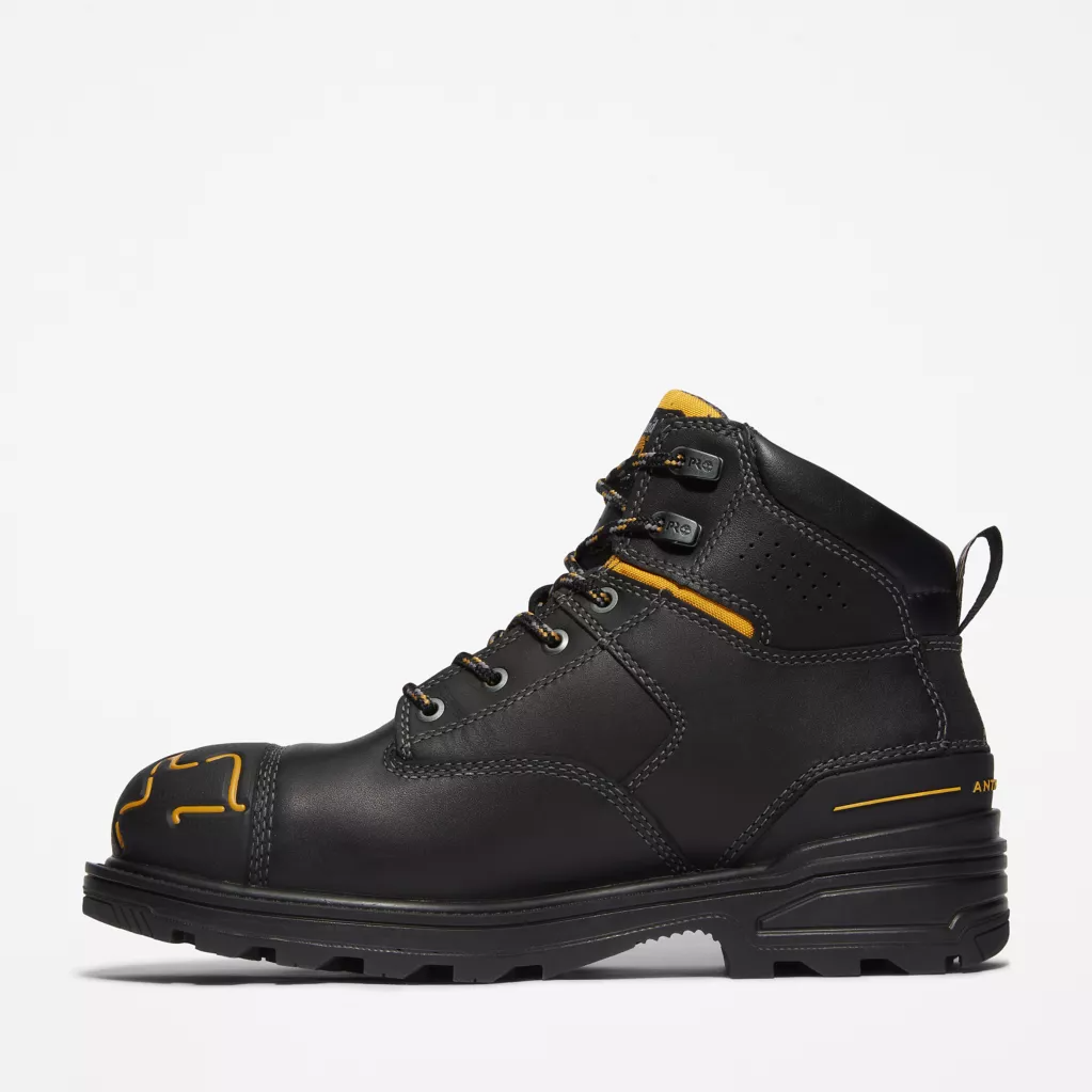 Timberland Pro Men's Magnitude 6" Waterproof Composite Toe Work Boot -Black- TB0A451G001 - Overlook Boots