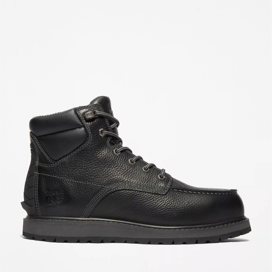 Timberland Pro Men's Irvine Wedge 6" Alloy Toe Work Boot -Black- TB1A44WN001 - Overlook Boots
