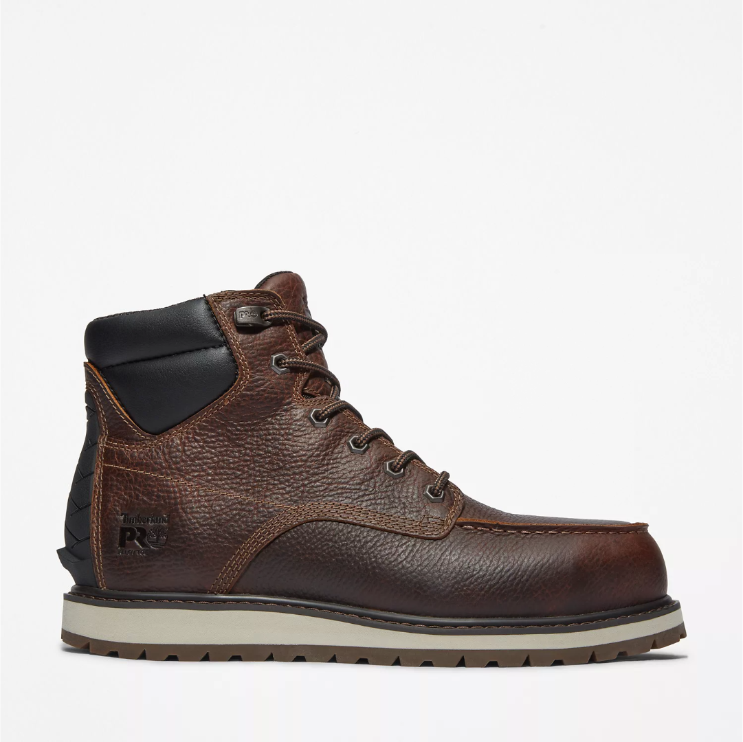 Timberland Pro Men's Irvine 6" Alloy Steel Toe Work Boot -Brown- TB1A44UP214 - Overlook Boots