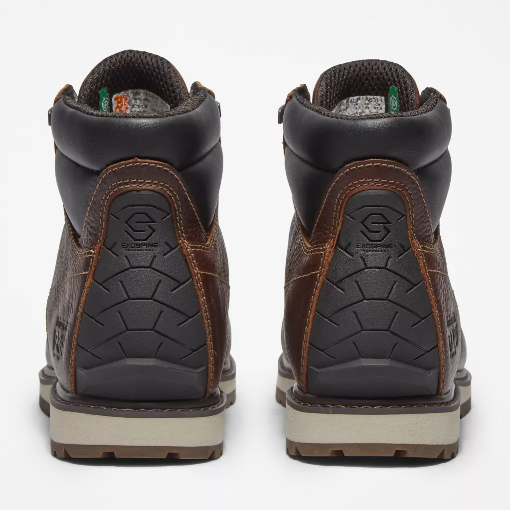 Timberland Pro Men's Irvine 6" Alloy Steel Toe Work Boot -Brown- TB1A44UP214 - Overlook Boots