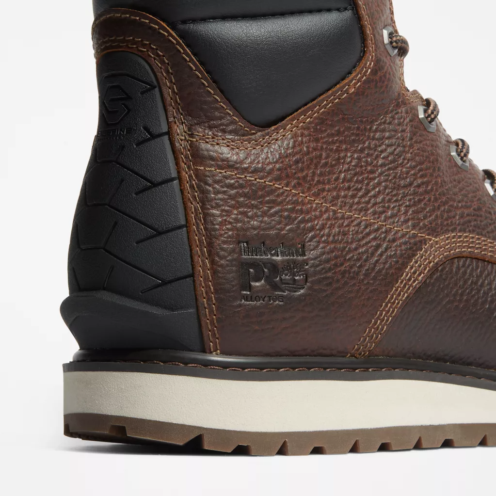 Timberland Pro Men's Irvine 6" Alloy Steel Toe Work Boot -Brown- TB1A44UP214 - Overlook Boots