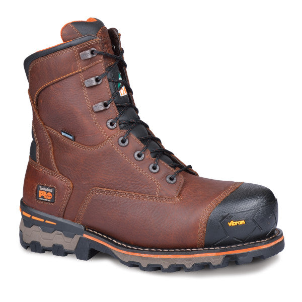 Timberland Pro Men's Boondock 8" Composite Toe Waterproof Work Boot -Brown- TB189646214 - Overlook Boots