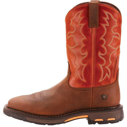 Ariat Men's WorkHog 11" Wide Square Soft Toe Western Work Boot- Earth 10005888  - Overlook Boots
