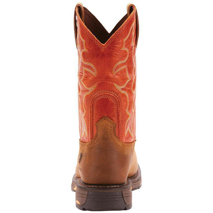 Ariat Men's WorkHog 11" Wide Square Steel Toe Western Work Boot- Earth- 10006961 - Overlook Boots