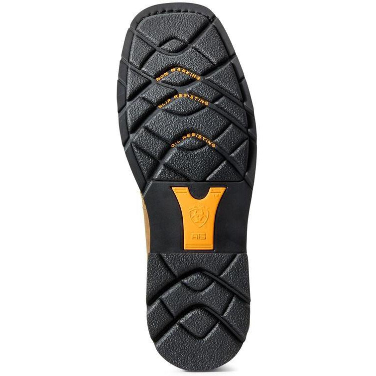 Ariat Men's Sierra 10" Wide Square Steel Toe Western Work Boot- Bark- 10010134  - Overlook Boots