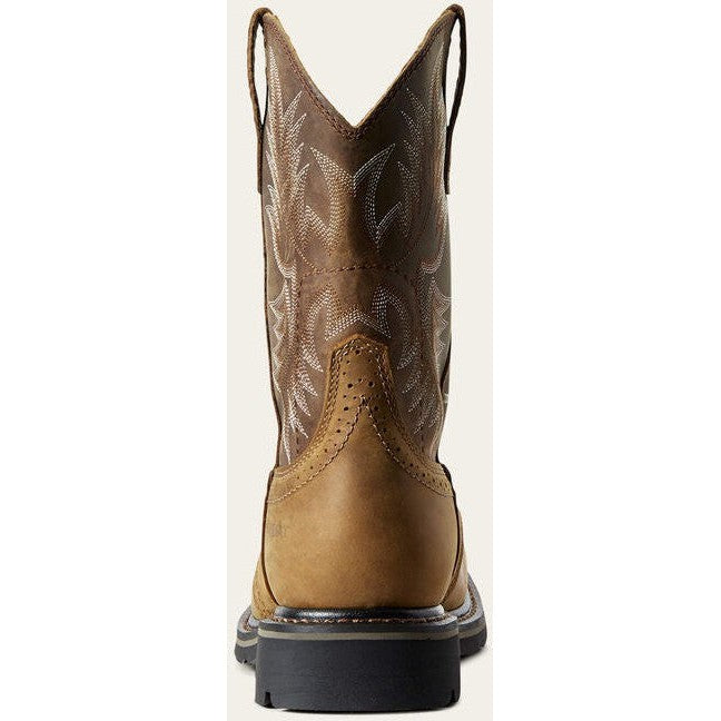 Ariat Men's Sierra Wide Square Soft Toe Work Boot -Bark- 10010148  - Overlook Boots