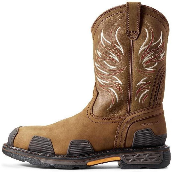 Ariat Men's OverDrive 11" Wide Square Composite Toe Western Work Boot - 10011933 - Overlook Boots