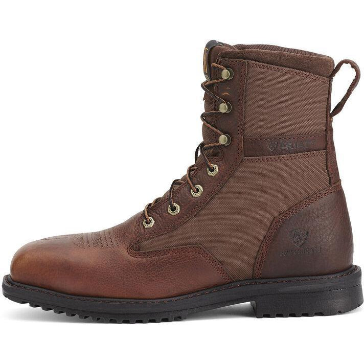 Ariat Men's RigTek 8" Wide Composite Toe Western Work Boot- Brown - 10012927 - Overlook Boots