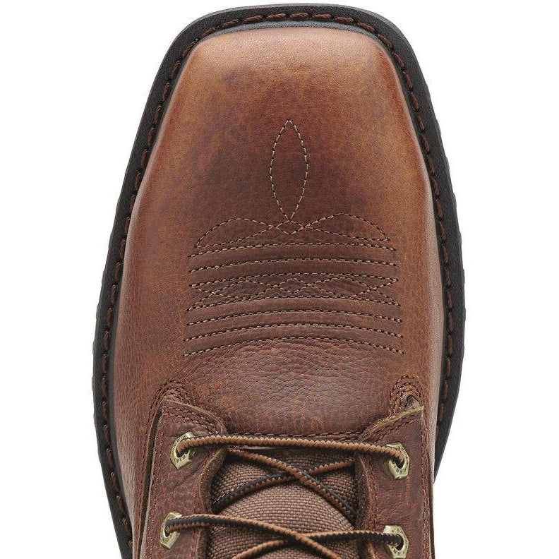Ariat Men's RigTek 8" Wide Composite Toe Western Work Boot- Brown - 10012927 - Overlook Boots